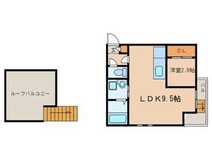 GRANDTIC COPAIN尼ケ坂の物件間取画像